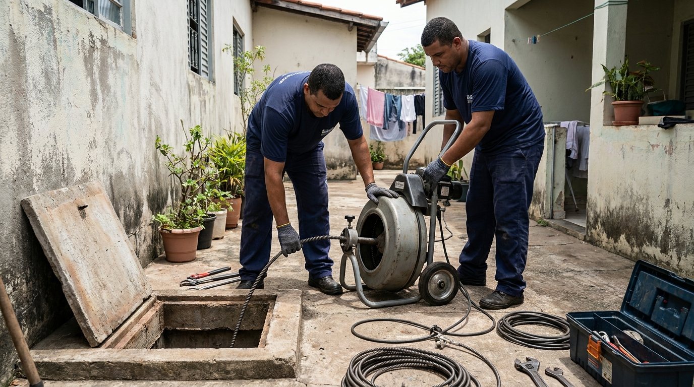 Esgoto Vazando no Quintal ou Garagem em Osasco‑SP